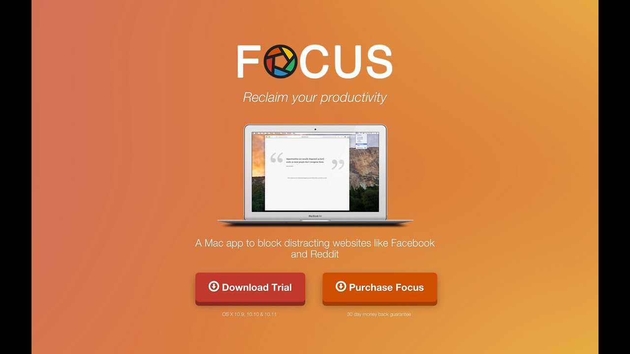 1 focus app mac os
